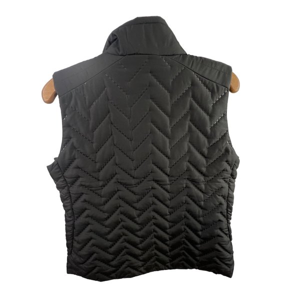 Halloway Full Zip Repreve Eco Quilted Vest Womens M Oklahoma Cowboys Black NEW - Picture 2 of 7